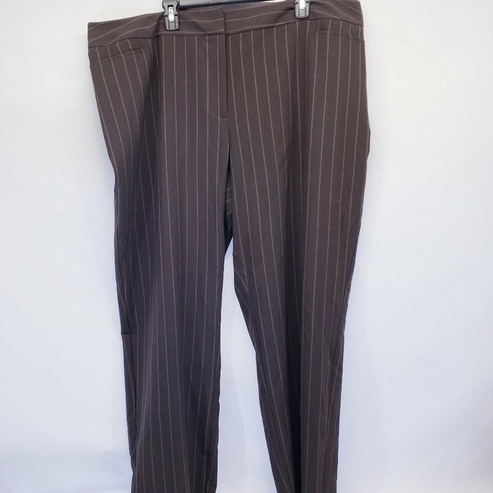 Apt. 9 The Maxwell Stretch Brown Pinstripe Pants